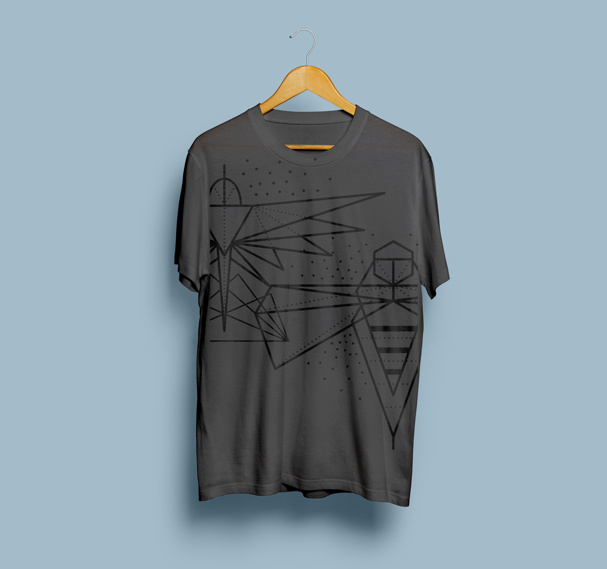 BDC t-shirt mockup 1 with tattoo and piercing marks both